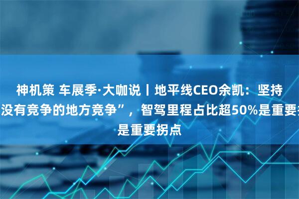 神机策 车展季·大咖说丨地平线CEO余凯：坚持在“没有竞争的地方竞争”，智驾里程占比超50%是重要拐点
