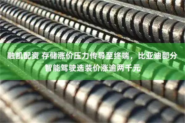 融凯配资 存储涨价压力传导至终端，比亚迪部分智能驾驶选装价涨逾两千元